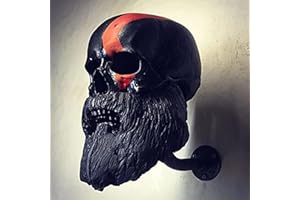 LETIAN Motorcycle Skull Helmet Holder Wall Mount Essential For Motorcycle Helmet Stand Kull Helmet Hanger, For Helmet Holder Baseballs And Rugby Helmet Appendiabiti Per Elmo Con Teschio B