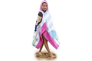Zinsale Cartone bambini Telo da bagno con cappuccio Telo mare Poncho in morbido cotone Bambini Accappatoio Coperta