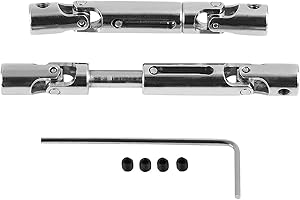 ZAWELIYO 2 Piezas de Acero Inoxidable RC Eje de Transmisión Eje de Transmisión Accesorios de Actualización Eje de Transmisión de Metal para WPL 1/16 Escala RC Camión Militar