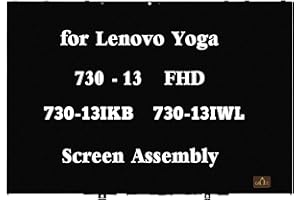 GBOLE Bildschirm Ersatz für Lenovo Yoga 730-13 730-13IKB 730-13IWL 81CT 81JR 1920x1080 FHD LCD Display Touchscreen Montage Blende mit Steuerplatine 5D10Q89746