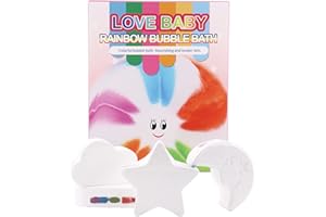 DAILINK 4 Bolitas de Jabon Set de Regalo Bomba de Ducha Bomba de Nubes de Arco Iris Hecha a Mano Bolas de Jabon de San Valentín/Navidad/Cumpleaños para novias, madres, esposas, niñas