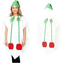 Fenteer Wassermelone Kostüm Für Erwachsene – Einteilig Mit Hut, Größe 74 X 89 Cm, Für Karneval & Halloween