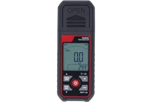 COSIKI Drehzahlmesser, 2,5 U/min Bis 999999 U/min, Digitalanzeige, Schwarzer, Berührungsloser Tachometer für Geräte