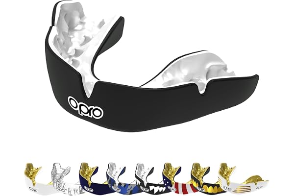 OPRO Protège-Dents Instant Custom-Fit – Protection des Dents Professionnelle Adultes et Enfants – Boxe, MMA, Rugby, Hockey – Moulage Rapide – Garantie Dentaire Incluse
