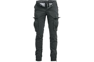 Instinct I Pantaloni Uomo Cargo con Tasche Laterali Slim Fit Autunno Inverno Caldi, Pantaloni Militari Tasconati Multitasche Casual da Lavoro