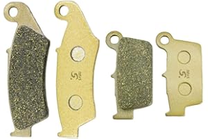 SYUU Motocicleta fibra de cobre delantero y trasero Pastillas de freno para Yamaha YZ 125 YZ 250 YZ 450 2003 2004 2005 2006 2007 WR 250 WR 450 2003-2015 FA185F FA367R