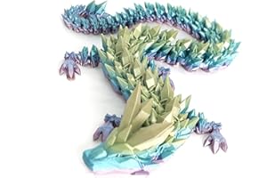 JNGTKL 3D Printed Dragon, Flexible Joints Dragon Fidget Toy, 3D Printed Animals, Home Office Creative Decor Executive Desk Toys, Stress Relief, Toy Gifts For Adults And Children