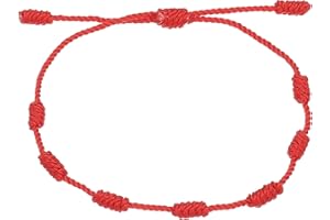 PATIKIL Węzeł bransoletki, ręcznie robiona regulowana sznurkowa bransoletka ochronna na szczęście, pleciona bransoletka prezentowa z urokiem, 13-26cm / 5-10 inch