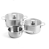 Kitchenaid &Ccedil;elik Tencere Seti 20-24 cm Tencere & 16 cm Sosluk