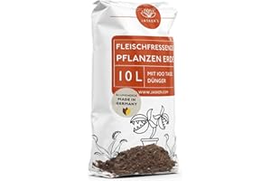 JASKER'S Fleischfressende Pflanzen Erde 10 L - Karnivorenerde - Frisch abgefüllt für Venusfliegenfalle, Sonnentau & andere fleischfressende Pflanzen - Erde für fleischfressende Pflanzen - Carnivoren-Erde