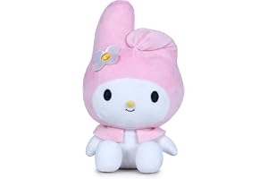 Grandi Giochi Hello Kitty My Melody - My Melody mjuk plyschleksak, 30 cm hög, klassisk karaktärsklänning, presentidé för barn