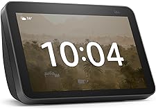 Echo Show 8 (2nd generation) | HD smart display with Alexa (Arabic or English) and 13 MP camera | Charcoal 