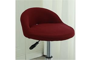 HHONGWYT Fundas para Taburetes Altos de Bar Cocina Redonda con Respaldo bajo Fundas para Sillas Comedor Fundas Taburetes Elástico para Giratorias Tasburete Alto Cocina Bar Comedor,#13,4PCS