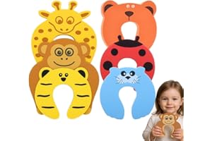 XYTAHDM 6 Pièces Bloc Porte Securite Bebe, Dessin Animé Stop-porte Mousse, Bloque Porte Bébé,Amortisseur Bloque Porte,Protection Des Doigts Pour BéBé Et Protection Des Doigts Des Enfants