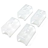 Design61Set of 4 for Cantilever Chair Glides Diameter 10 mm Clamp Shell Gliders with Noise-Damping TPE Surface