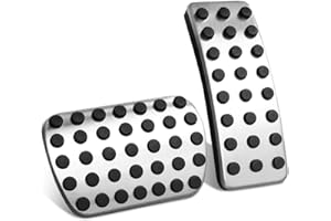 MAIMOCCY Fuß Bremse Accelerator Gas pedal Abdeckung Kompatibel mit Mercedes Benz GLE GLS ML GL Klasse W166 X166 Auto Anti-Rutsch-Pad Innenraum Teile Edelstahl