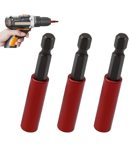 3 Tiges D'extension Magnétiques Nimomo 1/4'' - 60/100/150mm Avec Mandrin Rapide Pour Perceuse