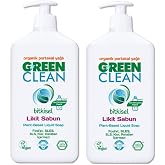 Green Clean Organik Portakal Yağlı Bitkisel Likit El Sabunu 500 ml 2'li