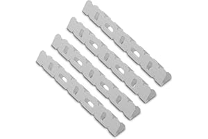 Riuog BBQ Skewer Rack - Stainless Steel Skewer Set for 6, Universal BBQ Accessories, Easy to Clean(4 Pack)