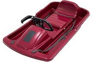 KHW | Lenkbob Snow Fox | 95 cm | TÜV-geprüft | inkl. Zugseil | ausgefeiltes Lenksystem | kälte- und lichtbeständiger Kunststoff | Made in Germany