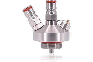 POFET Dispensador de Cerveza de Barril, Mini dispensador de Cerveza de Barril de Acero Inoxidable 304 Merrday Dispensador de Lanza para Craft Beer Growler