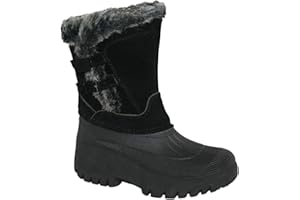 TACK N HACK Adults Waterproof Sole Fur Lined Rain Snow Ski Mucker Boots Size 3-8