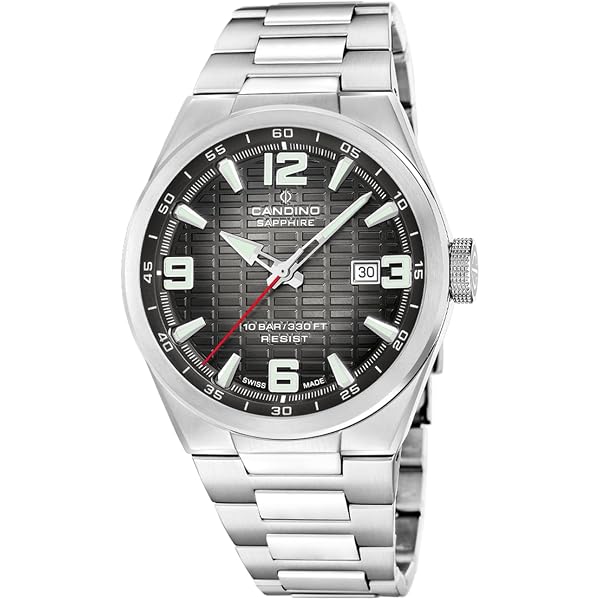 Candino SWISS Orologio Uomo Analogico Acciaio Inossidabile 316L