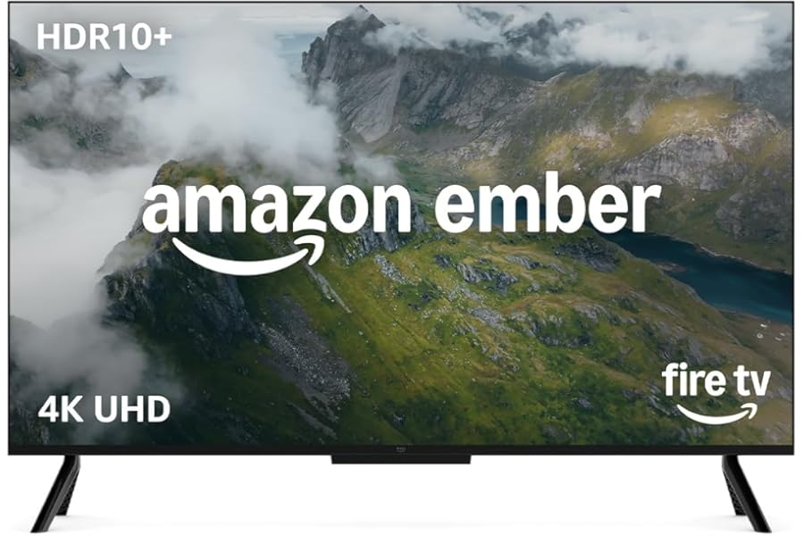 Amazon Ember 55" 4-Series with Fire TV (newest gen), 4K Ultra HD smart TV with Alexa Remote, HDR10+, fast processor, Dolby Audio, Ambient Experience, free and live TV.