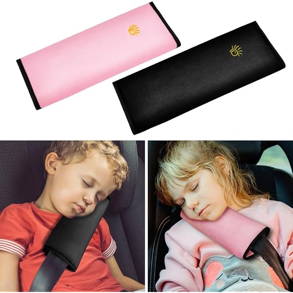 Coussin Ceinture Sécurité CYBERNOVA Pour Enfant - Support Tête Et Cou - Voyage Voiture - Bleu - Taille Unique