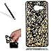 Produktbild Galaxy A3 2016 Hülle,Galaxy A3 2016 Glitzer Hülle,Leeook Kreative Luxus Mode Bling Glitzer Glänzend Funkeln Goldfolie Entwurf Gold Slim Fit Flexibel Crystal Ultra Dünn Weich Gel Kratzfeste Stoßdämpfende Silikon Bumper Protective Rückseite Backcover Handyhülle Schutzhülle Schale Etui für Samsung Galaxy A3 2016 + 1 x Schwarz Eingabestift-Schwarz+Gold
