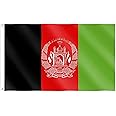 SHATCHI Large Afghanistan Flag Afghan Cricket World Cup Support 150 x 90cm Afghani Banner Celebration Decorations, Polyester