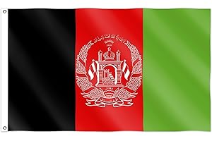 SHATCHI Große afghanische Flagge, afghanische Cricket-WM Unterstützung, 150 x 90 cm, afghanische Banner, Feierdekoration, Polyester