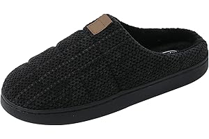 JOMIX Męskie kapcie zimowe zamknięte kapcie domowe ciepłe i wygodne