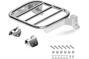 Eumti Luggage Rack for Softail, Backrest Holdfast Sissy Bar Rear Sport Solo Detachable Rear Luggage Rack Fits 2018-2024 Deluxe FLDE Street Bob FXBB FXBBS Heritage FLHC FLHCS Standard FXST Slim FLSL