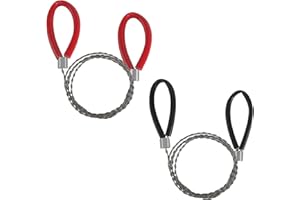 BELIHOME Edelstahl Drahtsäge，2 Stück 80 cm Taschensäge aus Edelstahl, Schlaufen Camping Taschen Drahtsäge Hand Kettensäge Drahtsäge für Gartenarbeit Outdoor Camping Baum Holz Schneiden