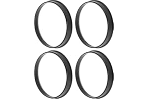TUCKBOLD 69.6mm to 66.6mm Car Wheel Hub Centric Rings Black Polycarbonate Wheels Center Shaft Shock Absorbing Hubrings 4 Pcs