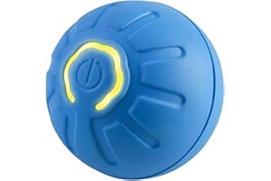 SABIO ANIMALES Pelota Interativa para Mascotas,Juguete Interactivo Perros, Juguete Interactivo Gatos, Rodante Automática,Juguete Eléctricos para Gatos y Perros,Juguete con Bateria de 200mAh Recargable