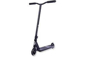 Longway Stunt Trottinette – Adam – Trottinette Robuste en Aluminium trempé 6061 T6, ABEC 9, Roues de 110 mm, Brake Flexible, kickscooter, Scooter, Scooter, Trick Scooter, Funroller, Trottinette Noir