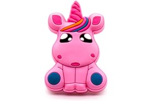 DOJA Barcelona | Griffe Mobel Knopfe Kinder Schrank | Schrankknopfe im Einhorn Form | 12 Kommode Kinderzimmer Schubladengriffe 50x34mm | Kinderturknauf | Kinder Knopf | Kindergriff | Mobelgriffe