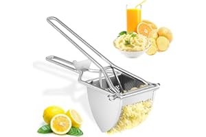 VFANDV Schiacciapatate, Schiacciapatate Acciaio Inox Schiacciapatate Schiaccia Patate Professionale Schiaccia Patate per Verdura Frutta Taglia PatatePassaverdure Gadget Cucina