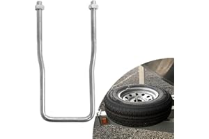 ELITEWILL Spare Tire Carrier Zinc Plated U-Bolt Holder Bracket Side Mount for 4 or 5 Lug