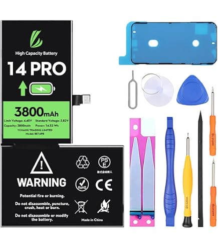 Batteria Smartex Black Label Per IPhone 14 Pro – 3380 MAh, Autodiagnostica E Nessun Messaggio Di Errore, Compatibilità A2659/A2889/A2892/A2891 - 4