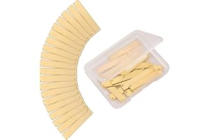 BEEFLYING 20Pcs Rectangle Stamping Blank Tags Smooth Brass Charms Golden Pendants for DIY Bracelet Necklace Jewellery Making Accessories Arts Crafts Home Decoration