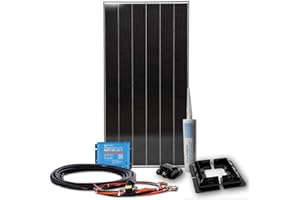 WATTSTUNDE BLACK LINE 250W Set mit Victron MPPT Laderegler - Wohnmobil Solaranlage im Komplettset mit Schindel Zellen (250W)