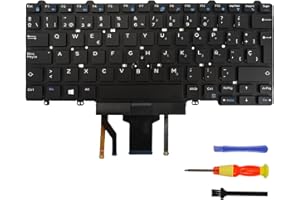 LIAN MO Teclado retroiluminado Compatible con DELL Latitude E5450 E5470 E5480 E7450 E7470 E5490 7480 7490 5480 5488 (Español)
