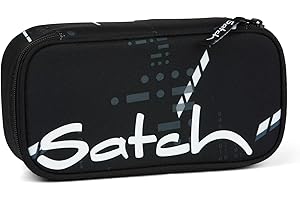 satch Astuccio Rigido Extra large incl. divisorio Scomparto con cerniera Portapenne Triangolo Finestra per l'orario