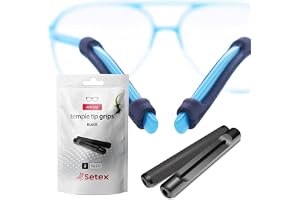 Setex Gecko Grip Temple Tip Grips För Glasögon, 49mm Längd & 7mm Bredd