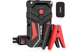 BIUBLE Starthilfe Powerbank 5000A Tragbarer Auto/Motorrad Starthilfe (Motoren Bis zu 1,0 L Benzin oder 8 L Diesel) 12V Starthilfegerät Jump Starter mit LED Taschenlampe/USB Ladegerät