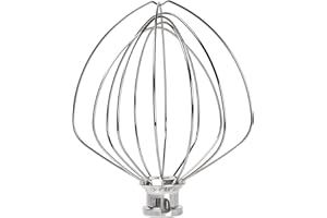 MOLOUDAN KN256WW Wire Whip for KitchenAid 6 Quart Bowl-Lift Stand Mixer, 6 Wire Whisk Attachment, Egg Whipped Cream, Cake, Mayonnaise Whisk