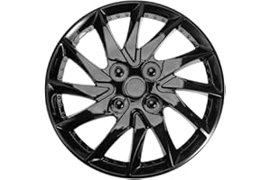 CHILDWEET Un Accesorios 14 Tapacubos Automotriz Tapacubos Negros Cubierta De Rueda para Neumáticos De Coche Tapacubos Tapacubos Cubiertas De Ruedas Tapacubos De Neumáticos De Coche Centro